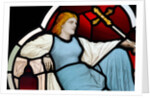 Reclining female bearing a cross by Stuart Cox