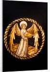 Roundel depicting an Angel playing a violin by Stuart Cox