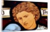 Panel depicting a young man by Stuart Cox