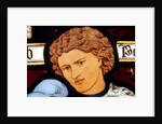 Panel depicting a young man by Stuart Cox