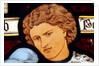 Panel depicting a young man by Stuart Cox