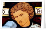 Panel depicting a young man by Stuart Cox