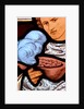 Panel depicting a young man by Stuart Cox