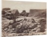 General view of rocks and monolith by Felice Beato