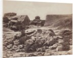 General view of rocks and monolith by Felice Beato