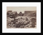 General view of rocks and monolith by Felice Beato