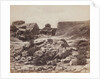 General view of rocks and monolith by Felice Beato