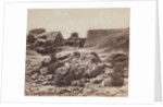 General view of rocks and monolith by Felice Beato