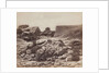 General view of rocks and monolith by Felice Beato