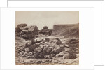 General view of rocks and monolith by Felice Beato