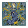 Cornflower tile by Walter Crane