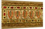 Turban band, detail by Anonymous