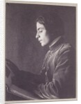 Kahlil Gibran (1883-1931) with Book (side view) by Fred Holland Day