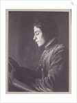 Kahlil Gibran (1883-1931) with Book (side view) by Fred Holland Day