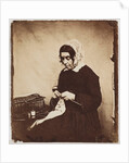Woman knitting by Henry Peach Robinson