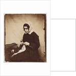 Woman knitting by Henry Peach Robinson