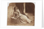Girl with wicker basket of vegetables by Henry Peach Robinson