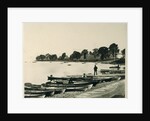 Boats on the shingle by Samuel Bourne