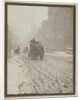 Street Scene with Snow by Anonymous