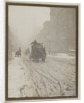 Street Scene with Snow by Anonymous