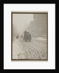 Street Scene with Snow by Anonymous