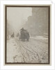 Street Scene with Snow by Anonymous