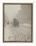 Street Scene with Snow by Anonymous