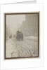 Street Scene with Snow by Anonymous