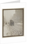 Street Scene with Snow by Anonymous