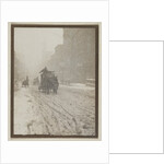 Street Scene with Snow by Anonymous