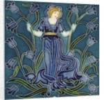 Blue-bell tile by Walter Crane