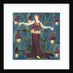Columbine tile by Walter Crane