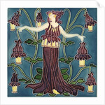 Columbine tile by Walter Crane