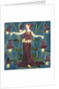 Columbine tile by Walter Crane