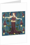 Columbine tile by Walter Crane