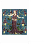 Columbine tile by Walter Crane