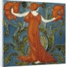 Poppy tile by Walter Crane