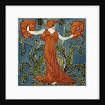 Poppy tile by Walter Crane