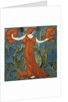 Poppy tile by Walter Crane