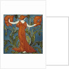 Poppy tile by Walter Crane