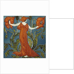 Poppy tile by Walter Crane