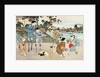 Boys on stilts and hobby-horses. Tokyo, Japan, 20th century by Anonymous