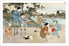 Boys on stilts and hobby-horses. Tokyo, Japan, 20th century by Anonymous