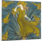 Daffodil tile by Walter Crane