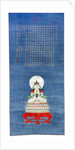 Hanging scroll depicting Amitayus Buddha on a lotus throne by anonymous