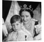 Queen Elizabeth, The Queen Mother, with Prince Charles by Cecil Beaton