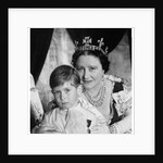 Queen Elizabeth, The Queen Mother, with Prince Charles by Cecil Beaton