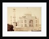 The Taj Mahal from the corner of the Quadrangle in Agra by Samuel Bourne