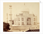 The Taj Mahal from the corner of the Quadrangle in Agra by Samuel Bourne