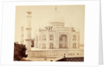 The Taj Mahal from the corner of the Quadrangle in Agra by Samuel Bourne